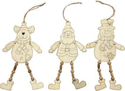 Christmas Ornaments. H: 20 cm. 3 pc