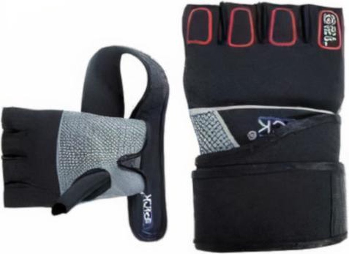 Atipick Handschoenen Mma Neopreen/mesh/nylon Zwart Maat Xl