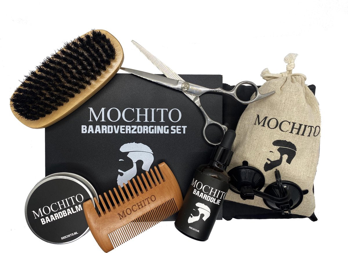 Mochito Baard Verzorging Set XL | Baardverzorging set | 8 Producten | Cadeau Voor Man | Giftset Man | Geschenkset Mannen | Cadeau Voor Man | Vaderdag