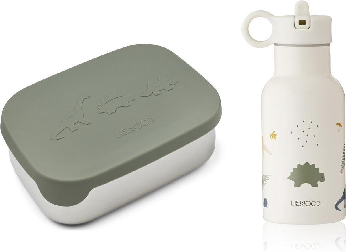 Liewood | Joni Lunchbox Set Dino Faune Green Mix