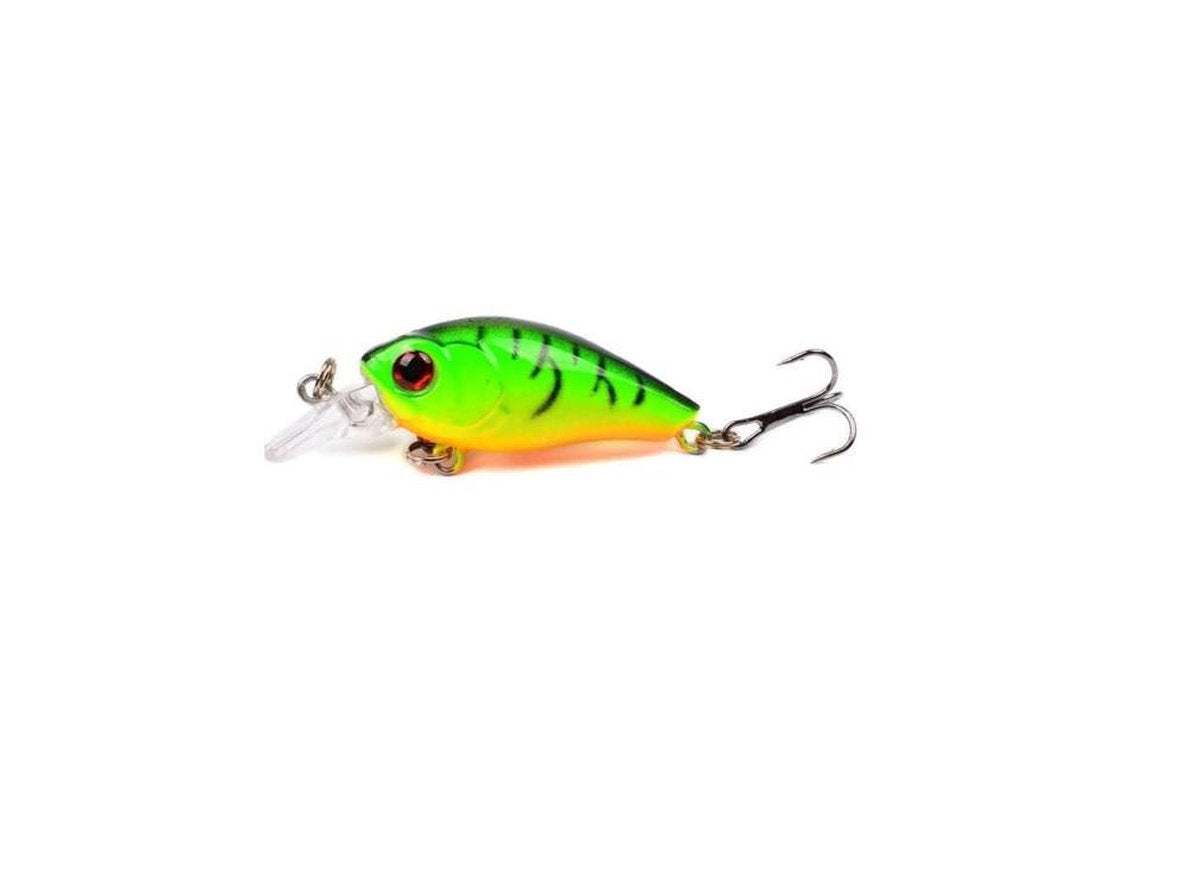 Kleine kunstaas plug Green/Tiger 4