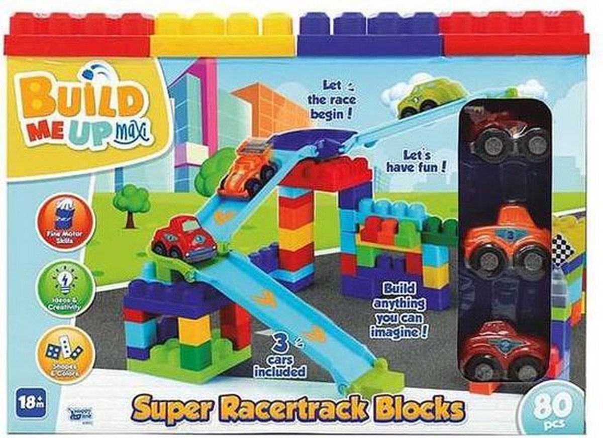 Bouwspel met blokken Super Racertruck Blocs
