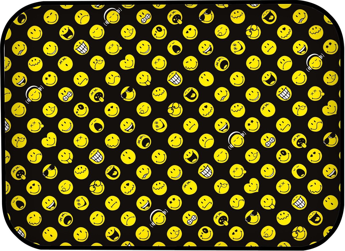 Zak!Designs Smiley 2.0 Dienblad - Melamine - 40 x 30 cm - Zwart