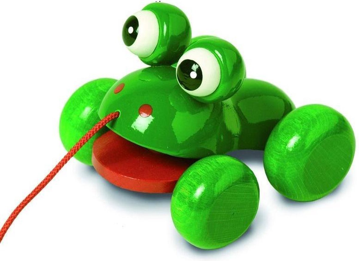 Walter Trekdier Kikker 12 Cm Groen