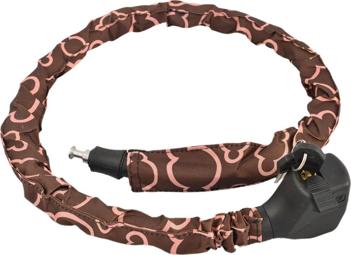 Stahlex Ø18mm / 100cm sterk maar niet te zwaar 550g pantser kabelslot fietsslot bruin