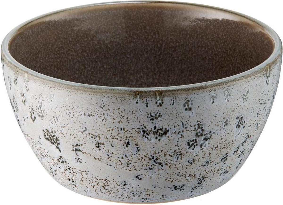 Bitz - Kom keramiek grijs / grijs - Diameter 12 cm - Hoogte 6 cm