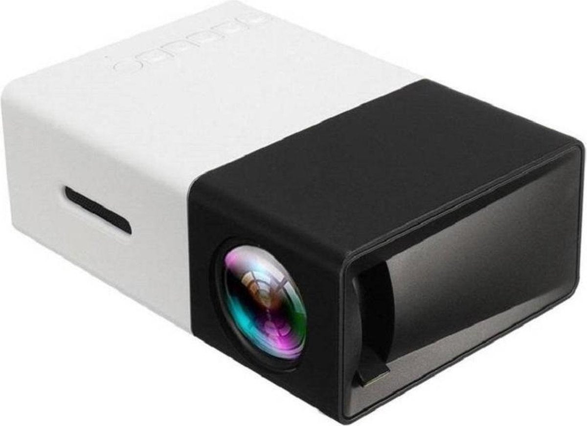 YG-300 Mini Beamer - 320 x 240 - USB - HDMI - Wit - Zwart