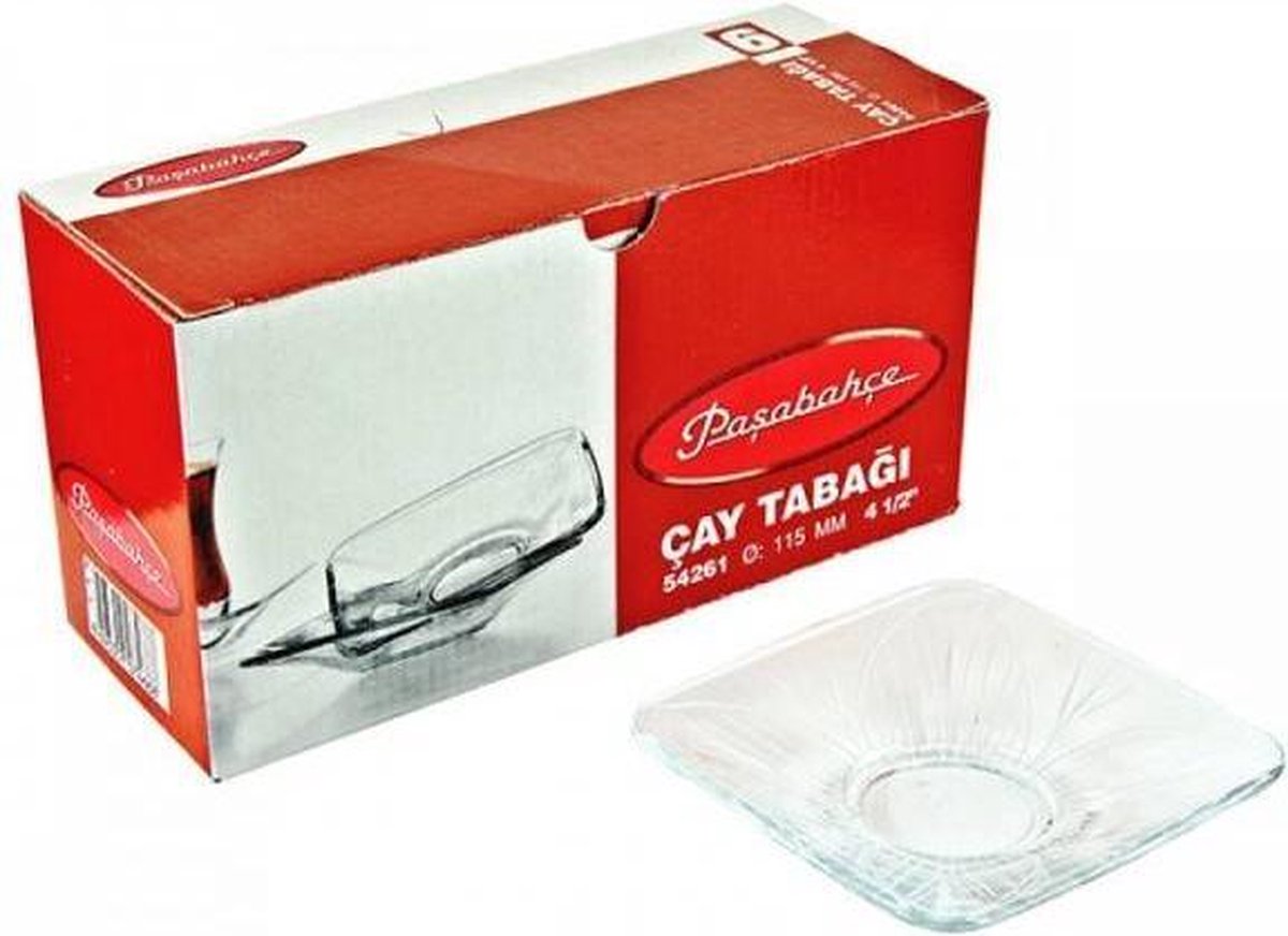 Pasabahce theeglazen-onderzetter (x6)