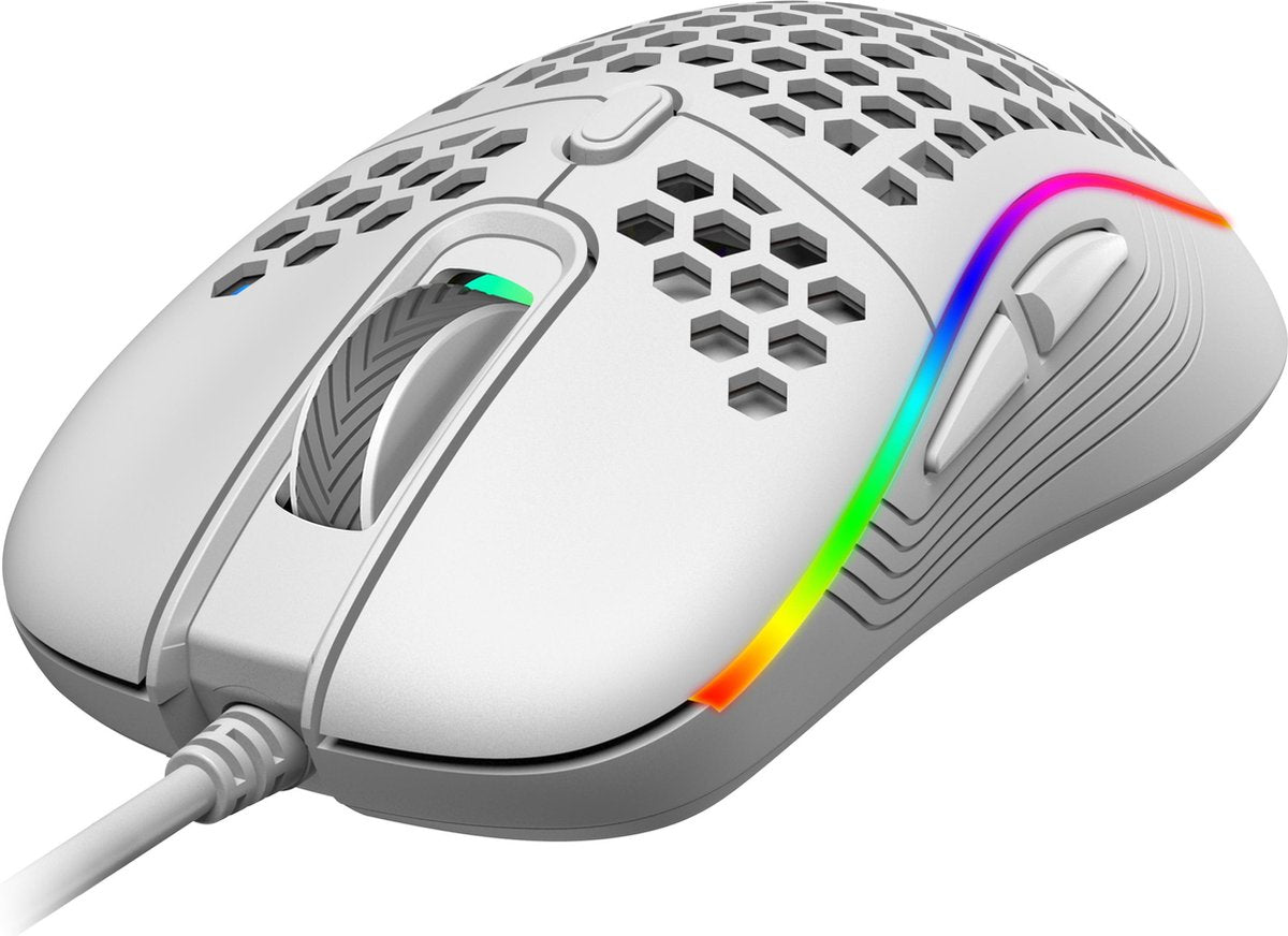 Gaming Muis Rampage Gentle SMX-R85 - 6400 DPI - Wit