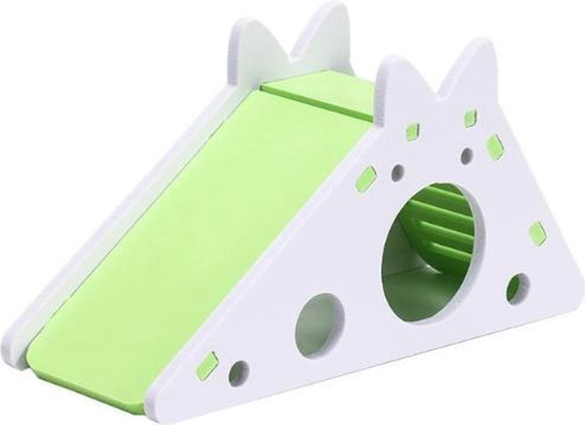 Dierplezier - Hamsterglijbaan - Speeltuig voor knaagdieren - Klimrad voor knaagdier - Speelgoed knaagdieren - Hamsterkooi - Cavia draaiplank - swing voor muizen - Limoen
