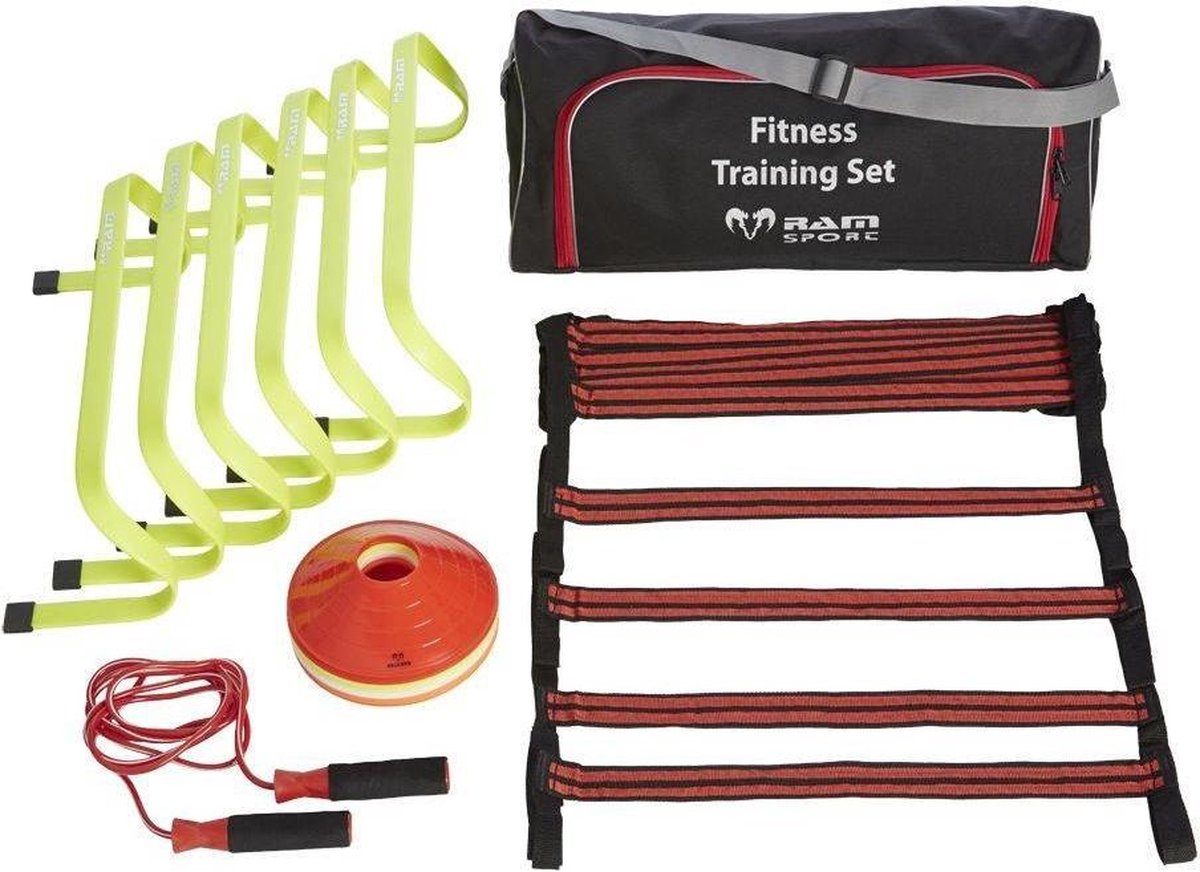 Fitness training set - Horden/ladders/cones/springtouw - Inclusief draagtas
