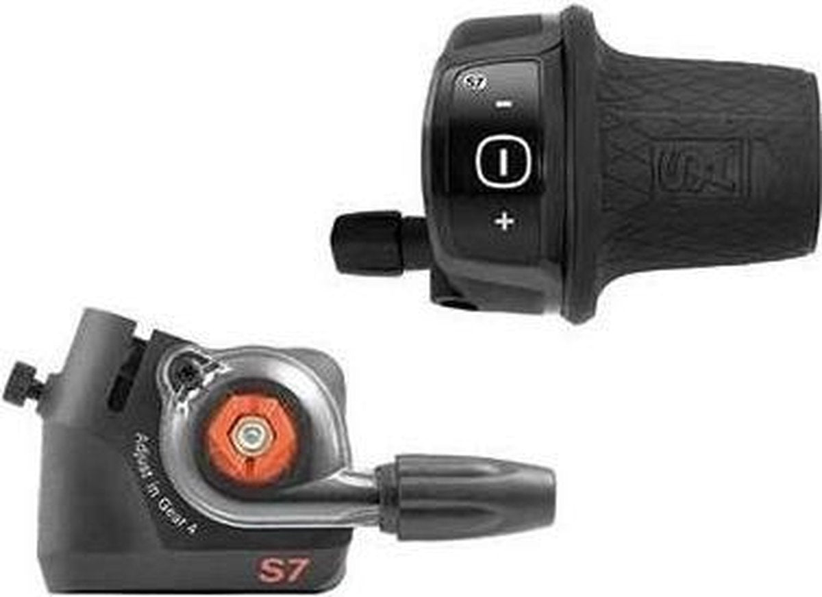 Sunrace twist shifter 7-Speed met clickbox passend op Sram S7