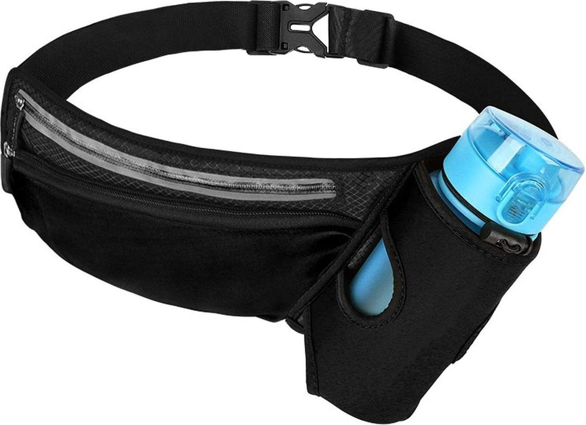 Sport Heupband smartphone | Hardloopband | Sportband | Hardloop Riem Met Smartphone Houder - zwart