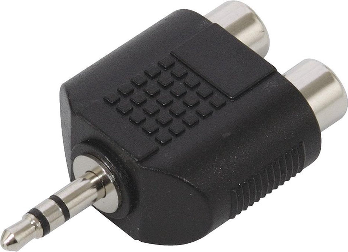 DUBBELE RCA VROUWELIJK NAAR MANNELIJKE 3.5mm STEREO JACK (CAA20)
