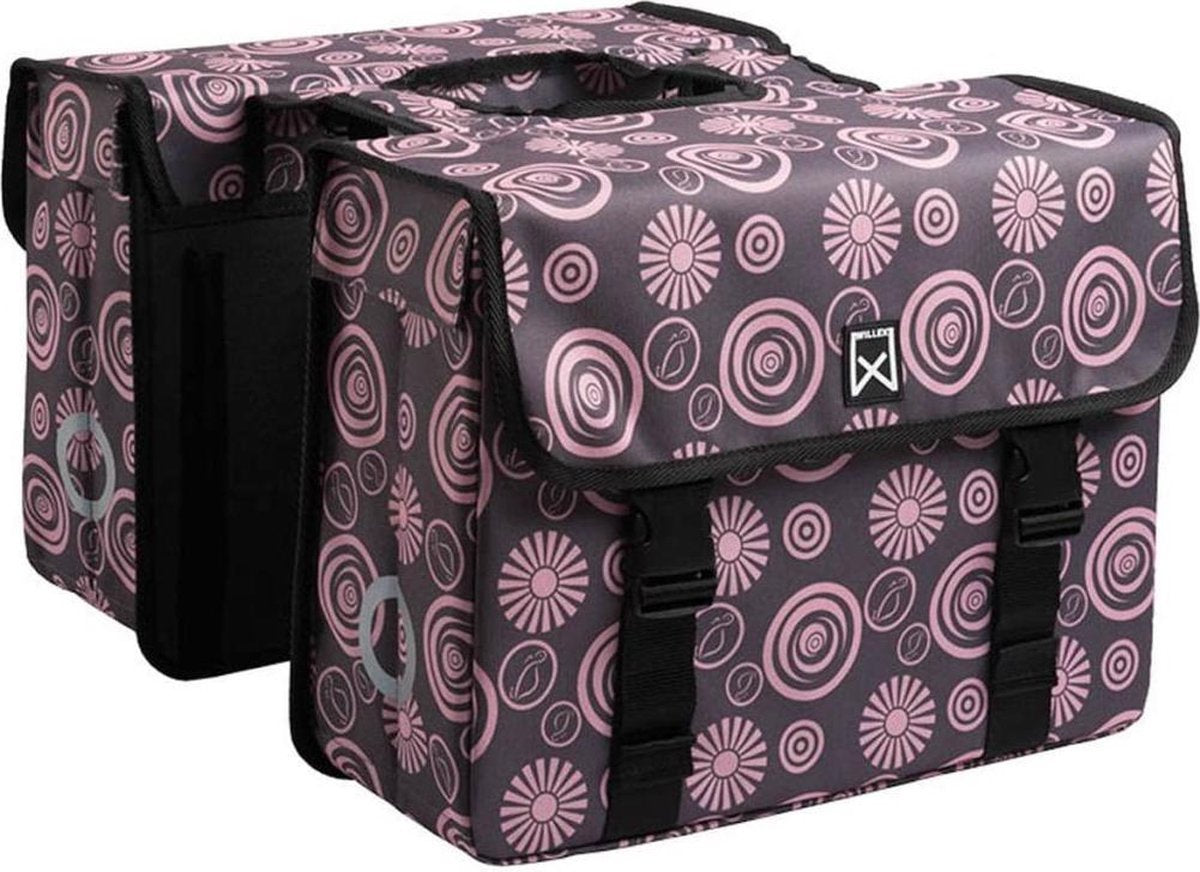 Willex Vortex Dubbele Tas Grijs/Roze