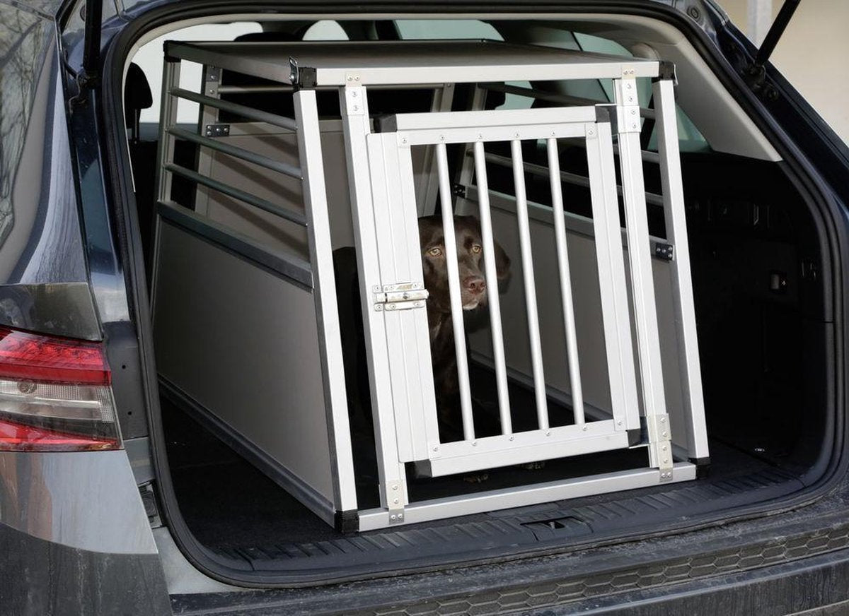 Autobench voor hond "enkele deur" (92*65*65