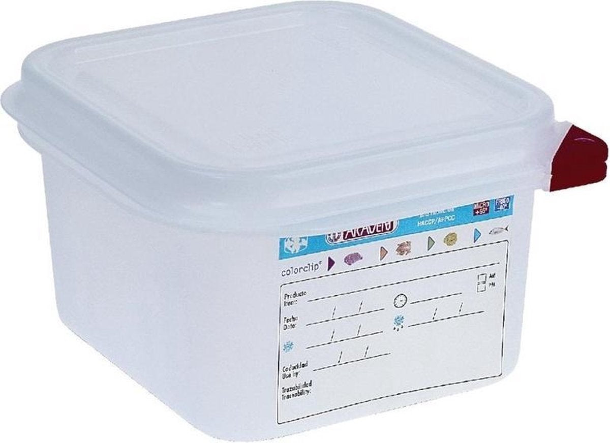 Araven GN1/6 voedseldoos met deksel 1.7ltr