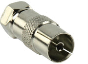 Adapter - Coax (vrouwelijk) naar F (mannelijk)