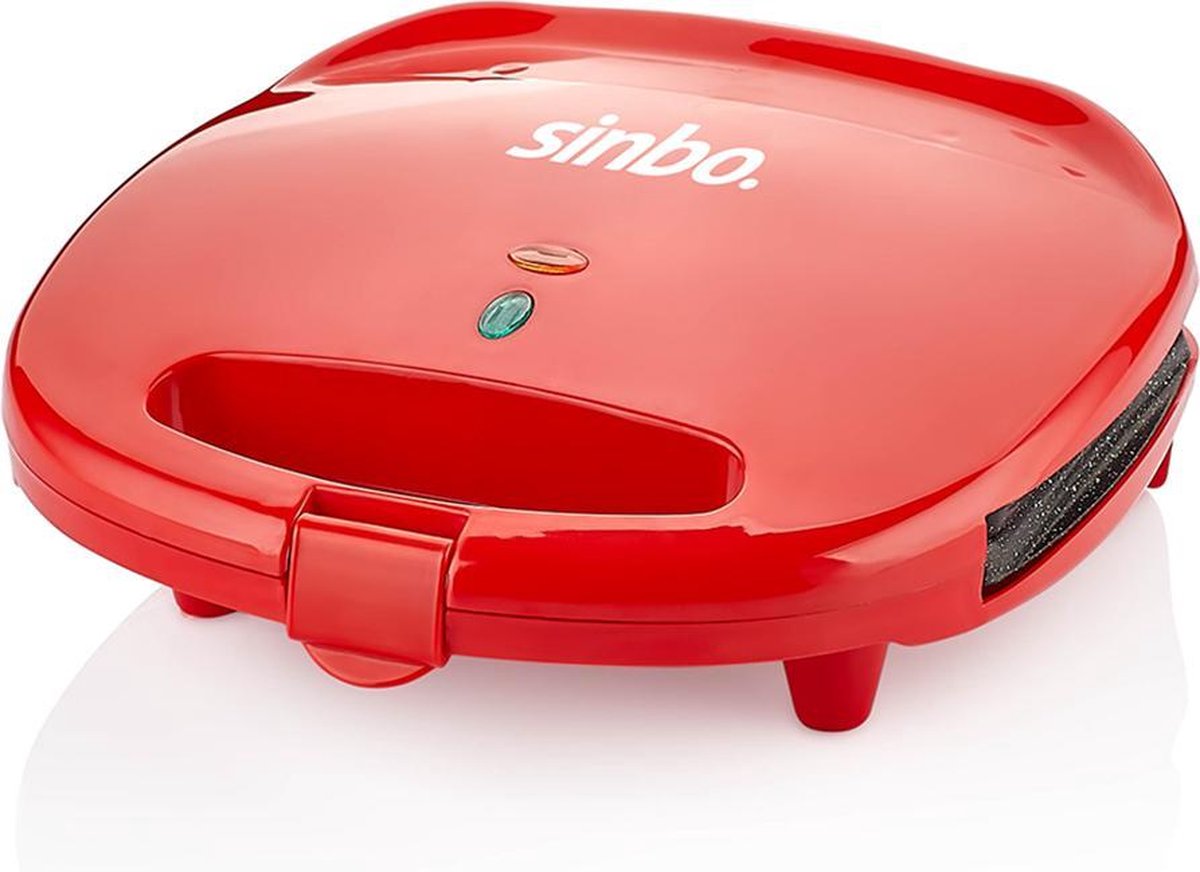 Sinbo Tosti ijzer - Tosti Apparaat - Grill - Rood