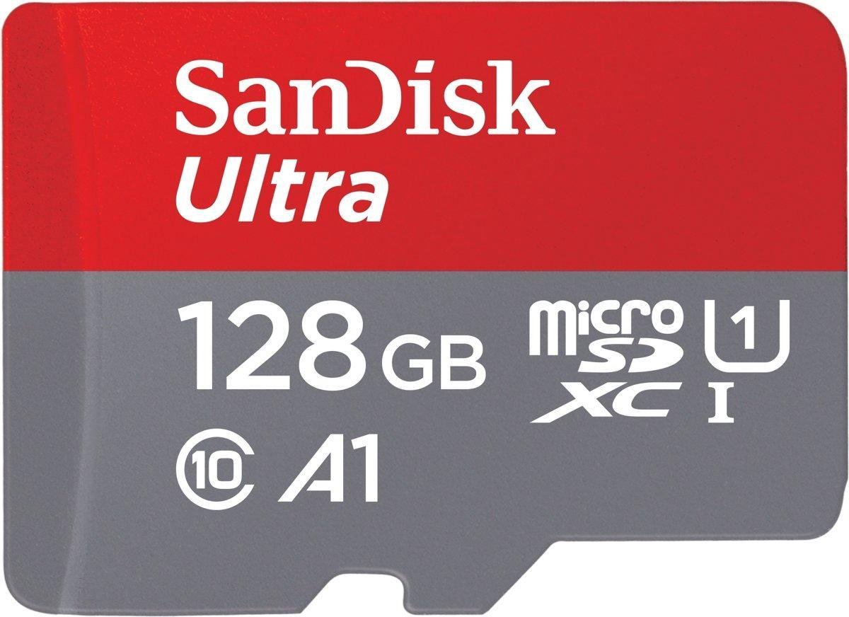 SanDisk 128GB micro SD ULTRA geheugenkaart UHS-I A1