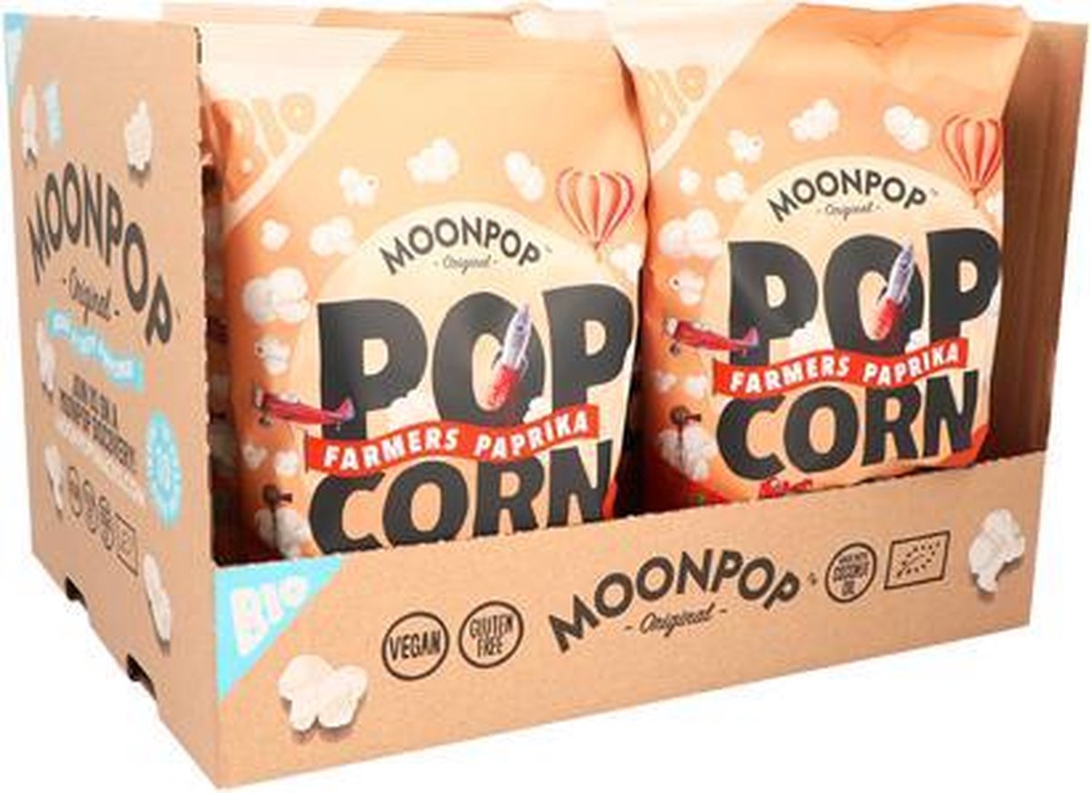 Moonpop - Popcorn -  Farmers Paprika  - 750g - 10 stuks