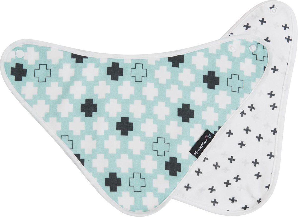 Mum2Mum- Bamboo Bandana Bib-  Mint Plus