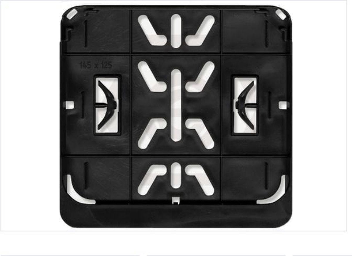 Kentekenplaat houder Premium - Brommer / scooter Snorfiets - Vierkant - 14.5 x 12.5 CM