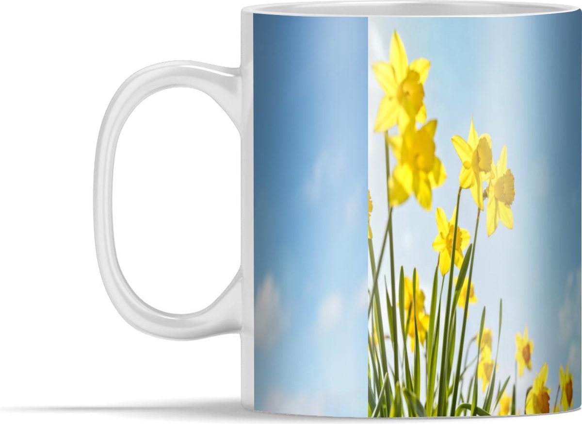 Mok - Bloemen - Narcis - Lente - 350 ml - Beker