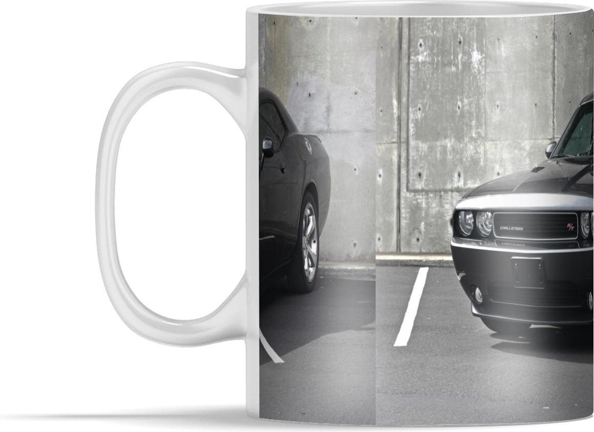 Mok - Dodge - Auto - Zwart - 350 ml - Beker