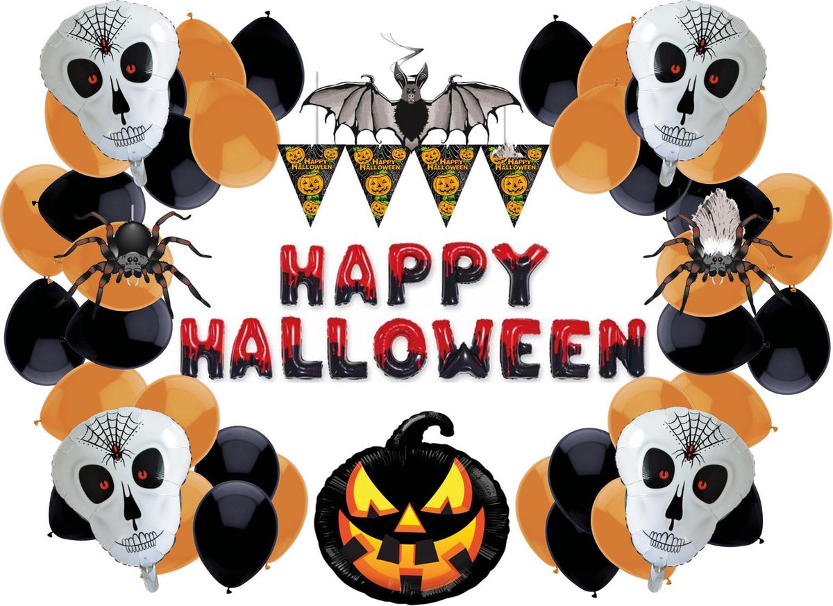 e-Carnavalskleding.nl Halloween versierpakket XL|Kant en klaar Halloween feestversieringspakket