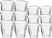 Drinkglazen/waterglazen Picardie set transparant 160/310 ml - 12-delig - koffie/thee glazen