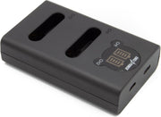 ChiliPower Olympus Li-90B / Li-92B dubbellader voor 2 camera accu's (tegelijk)