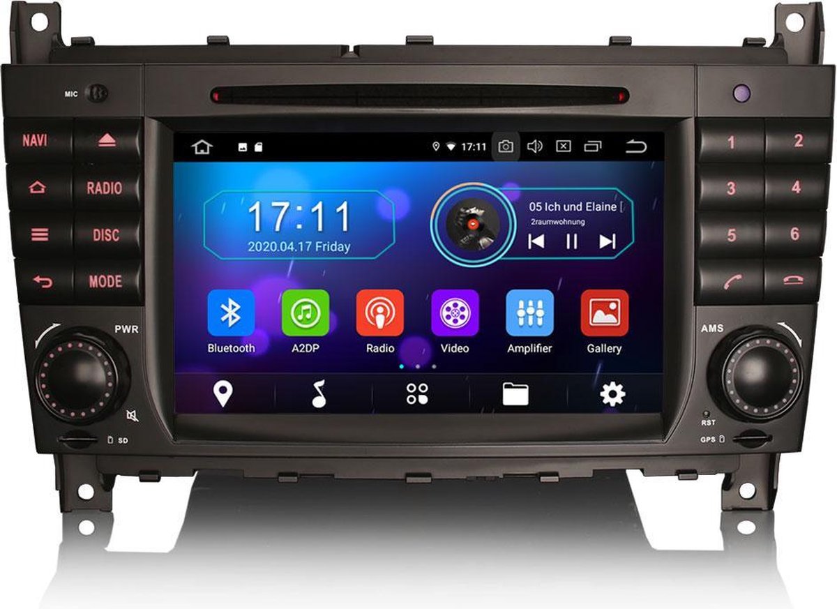 Mercedes C CLC CLK Navigatie Android 10 Autoradio | W203 | W209