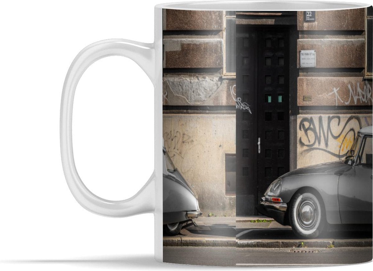 Mok - Citroën ds - Auto - Street art - 350 ml - Beker