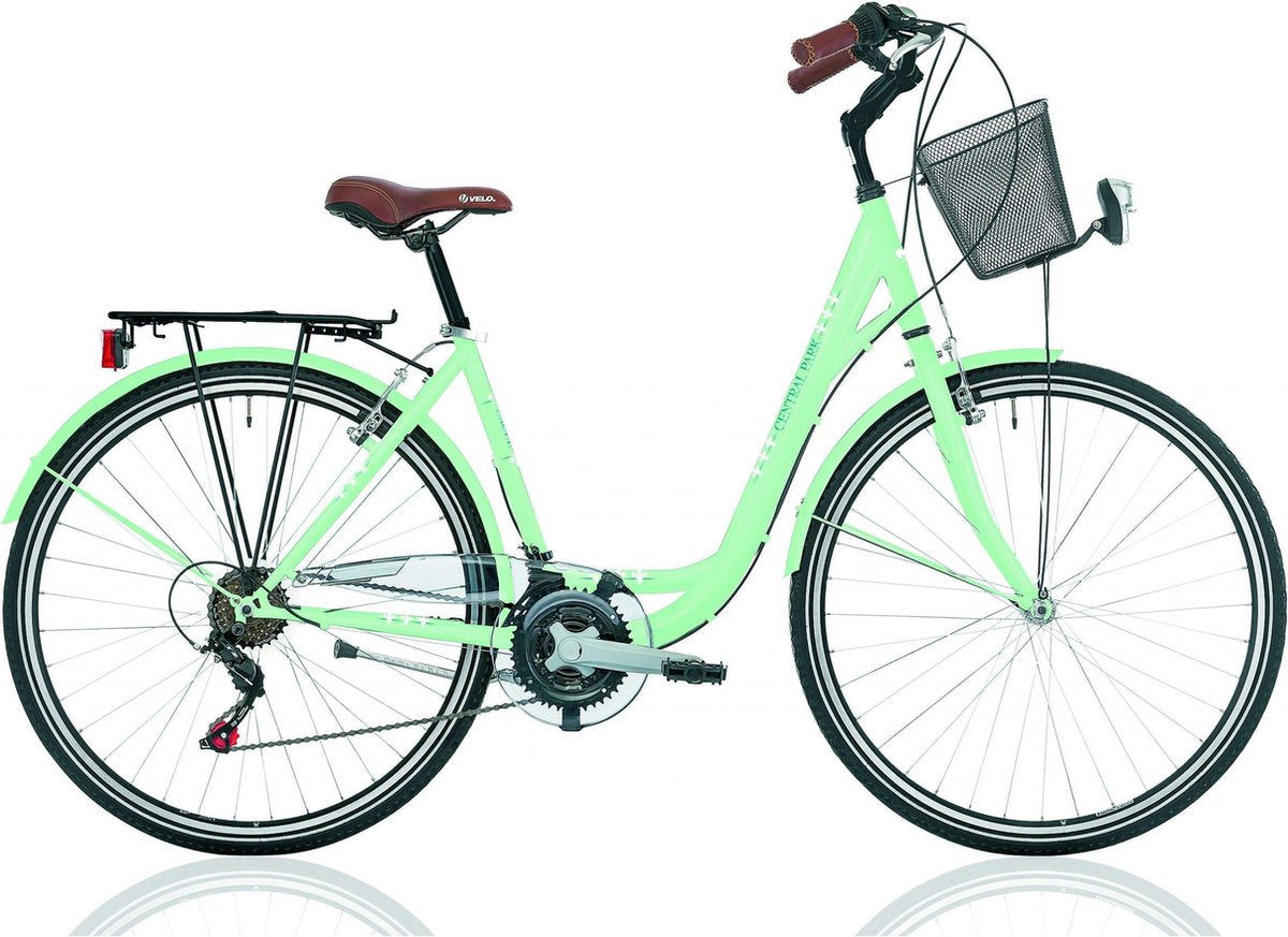 EXEL CENTRAL PARK 28 INCH H48 18 SPEED LIGHT GREEN
