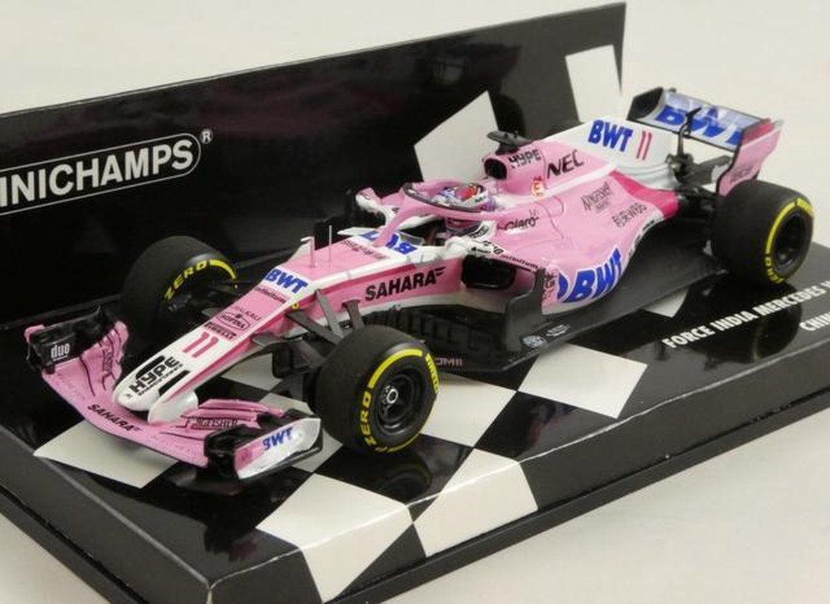 Force India Mercedes VJM11 Chinese GP 2018 S.Perez 1-43 Minichamps