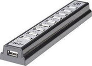 Manhattan 10 poorten USB 2.0-hub Zwart