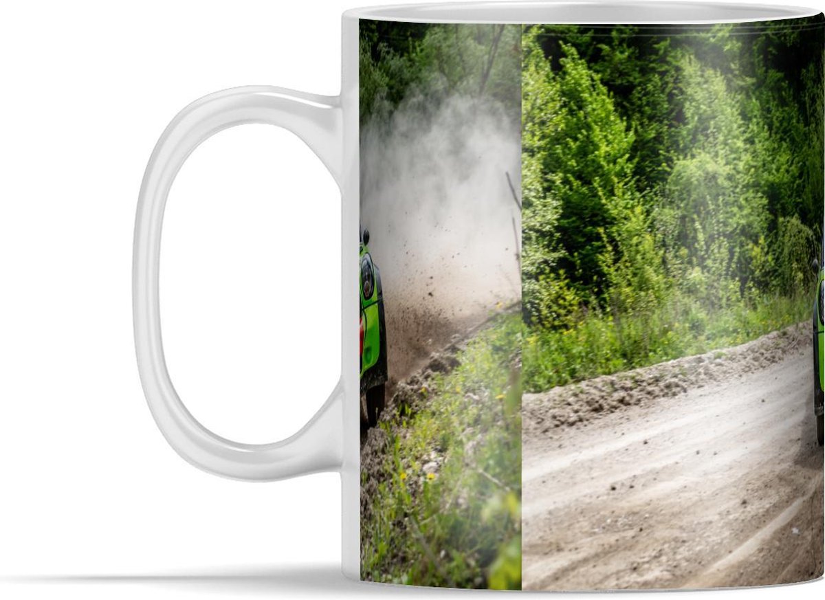 Mok - Auto - Mini Cooper- Groen - 350 ml - Beker