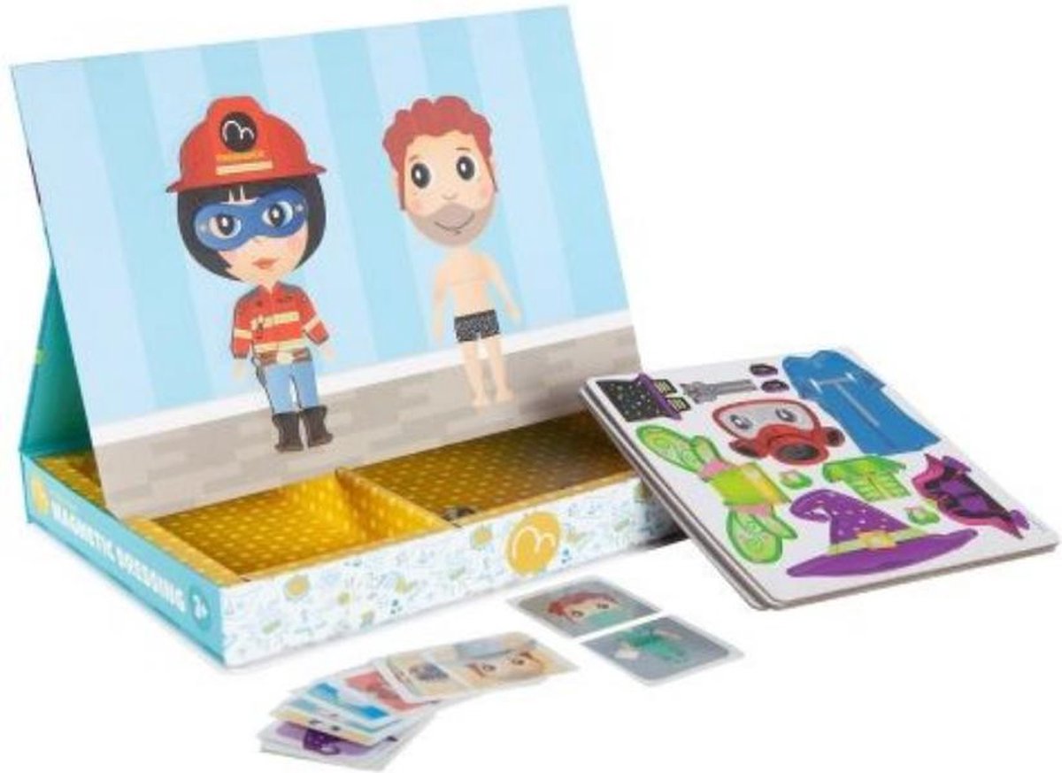 Imaginarium 2 in 1 Speelset met Magneten - Magnetisch Boek om Figuren aan te Kleden en Memospel - 79 Onderdelen