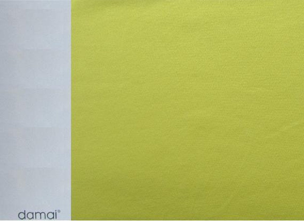 Damai Dubbel Jersey Hoeslaken - Ledikant - 60x120 cm - Celery