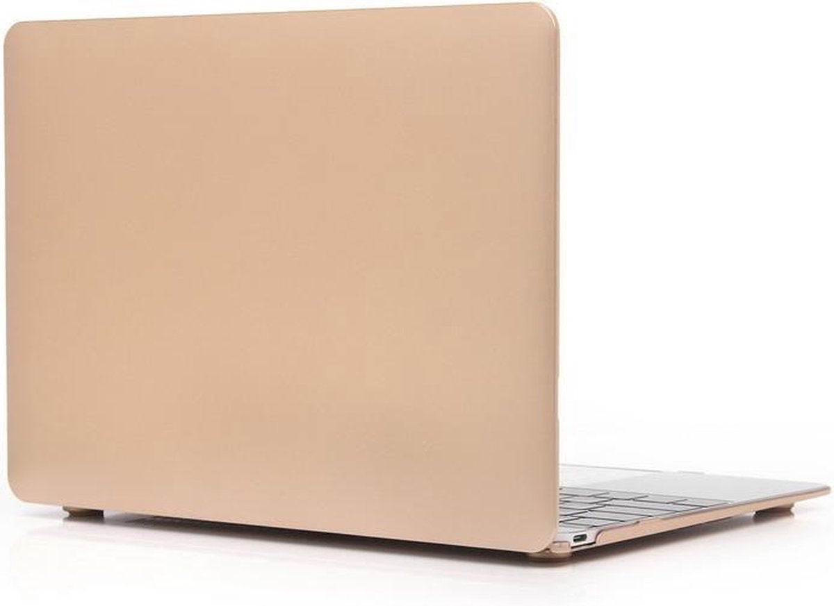 Mobigear Hard Case Metal Texture Goud voor Apple MacBook 12 inch