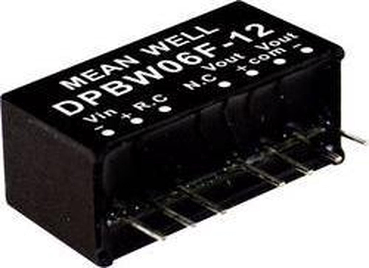 Mean Well DPBW06G-05 DC/DC-convertermodule 600 mA 6 W Aantal uitgangen: 2 x