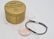 geschenkdoosje mama zilver-grijs.  kerst
