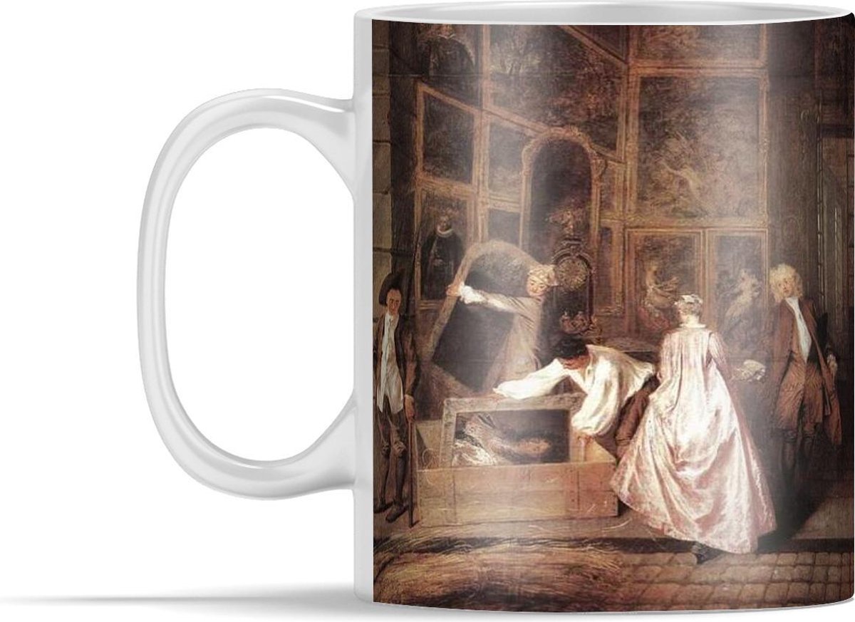Mok - Het uithangbord van Gersaint - schilderij van Antoine Watteau - 350 ml - Beker