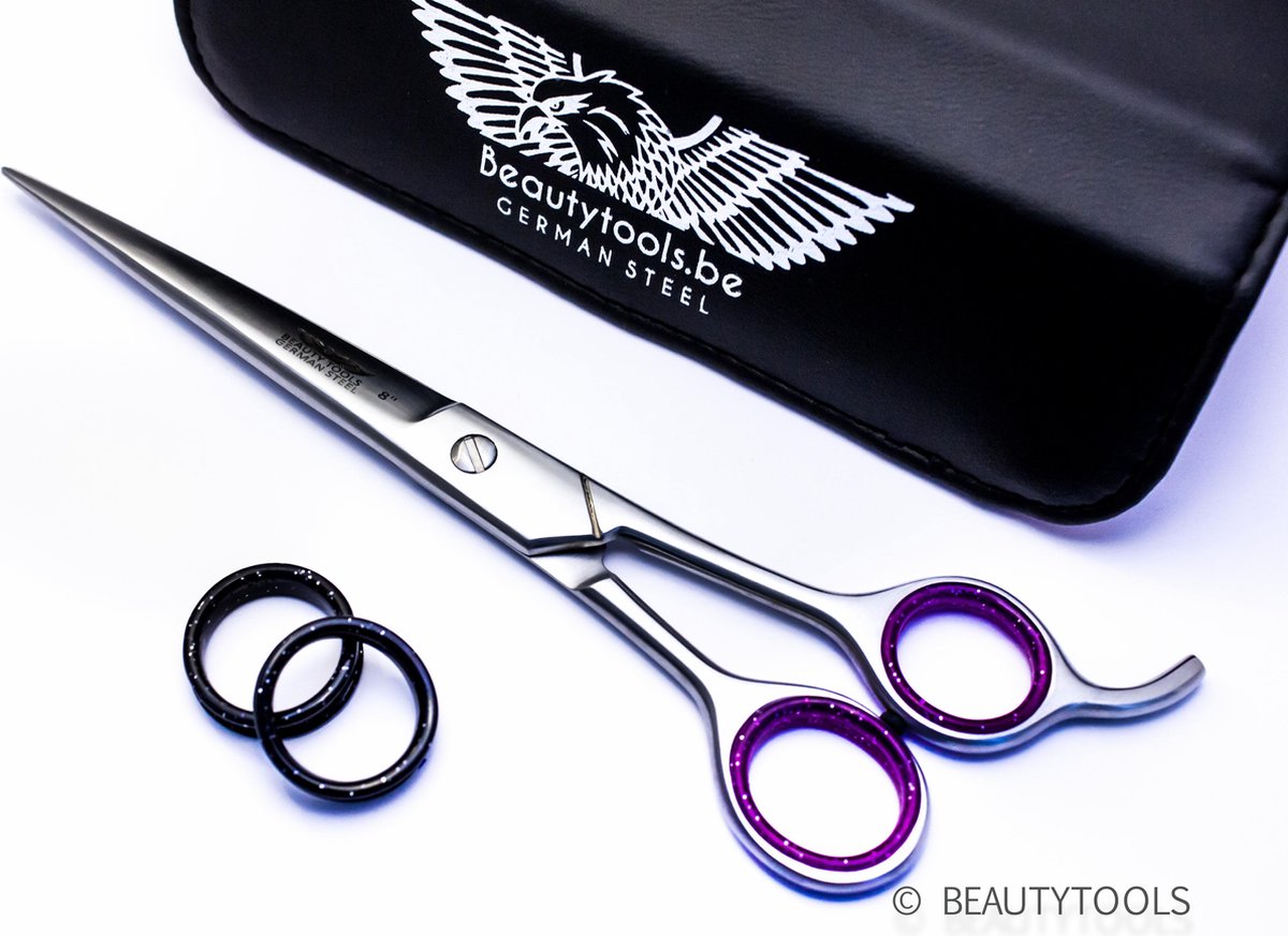 Beautytools Hondenschaar Knipschaar PREMIUM StrongCut voor dik haar - Recht (8 Inch) - (RS-2656)