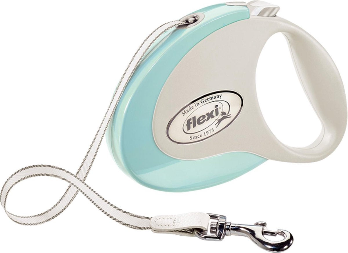 Flexi voor hond rollijn voor  style tape mintgroen  m 5 mtr tot 25 kg