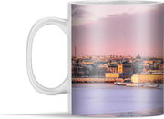 Mok - De oranje kleur lucht tijdens een winter in Stockholm - 350 ml - Beker