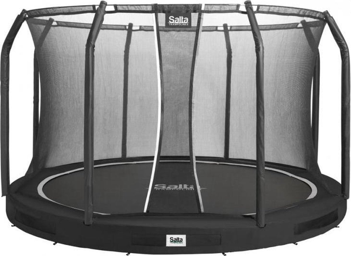 Salta Premium Ground Trampoline met Veiligheidsnet - 251 cm - Zwart
