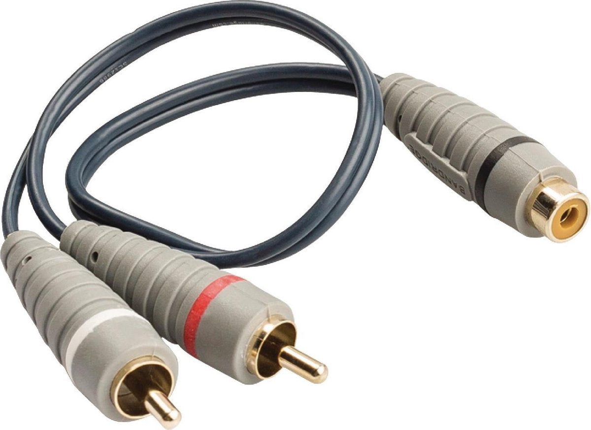 Bandridge Subwoofer/Tulp stereo (m) - Tulp mono (v) audio adapter - 0