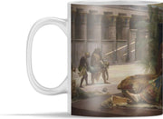 Mok - Cleopatra laat gif proeven door ter dood veroordeelde gevangenen - schilderij van Alexandre Cabanel - 350 ml - Beker